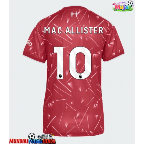 Camiseta Liverpool Alexis Mac Allister #10 Primera Equipación Replica 2026-27 para mujer mangas cortas
